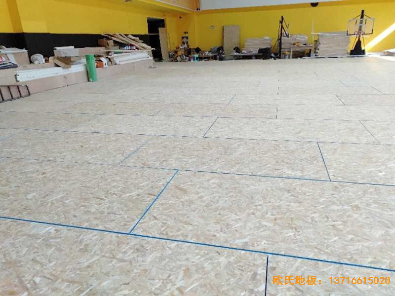 江苏扬州海兰德琼花篮球馆运动地板安装案例