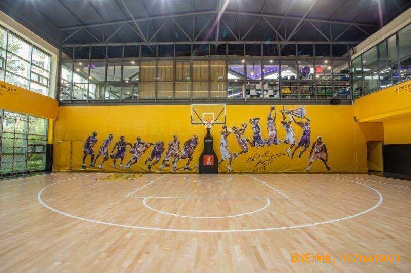 江苏扬州海兰德琼花篮球馆运动地板安装案例